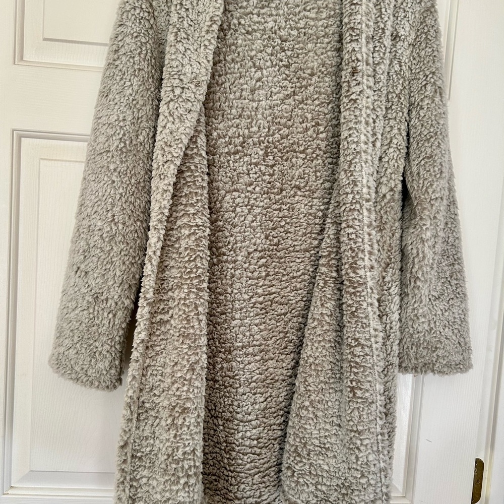 Fuzzy Open Front Cardigan Sweater